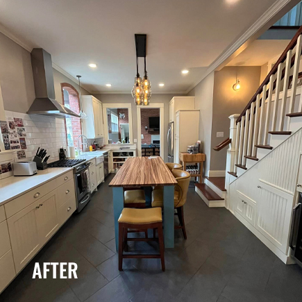 Kitchen is bright and welcoming after Liveoak Painting project