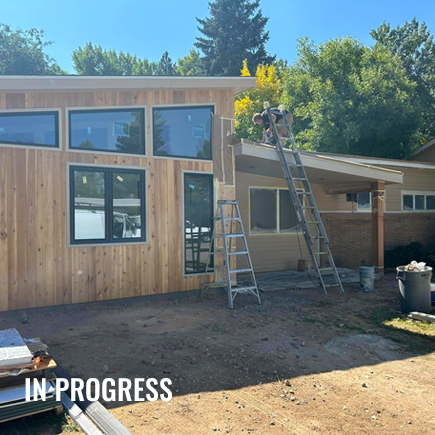 home exterior in progress